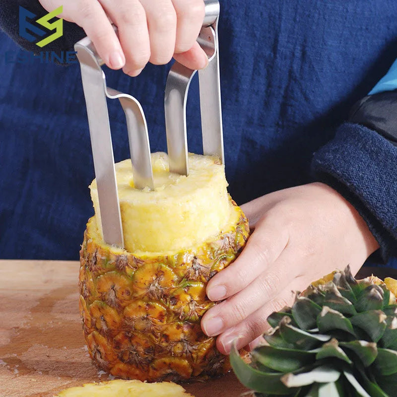 Stainless Steel Pineapple Corer, Peeler & Slicer Tool Pineapple Corer Tool Qme