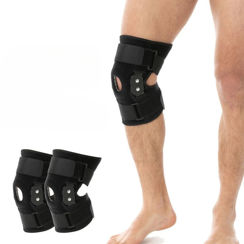 Hinged Knee Brace with Patella Stabilizer & Adjustable Strap Hinged Knee Brace Qst 2PCS Adjustable size