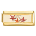 Vintage Golden Charm Links – Leopard Star Cat Starfish Shell 9mm Jewellery Charm Links Qme Style 18