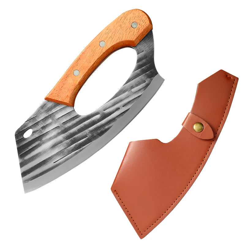 Chef Knife 5Cr15Mov Stainless Steel Wood Handle | 20.5cm Kitchen Chef Knife Qst Knife A