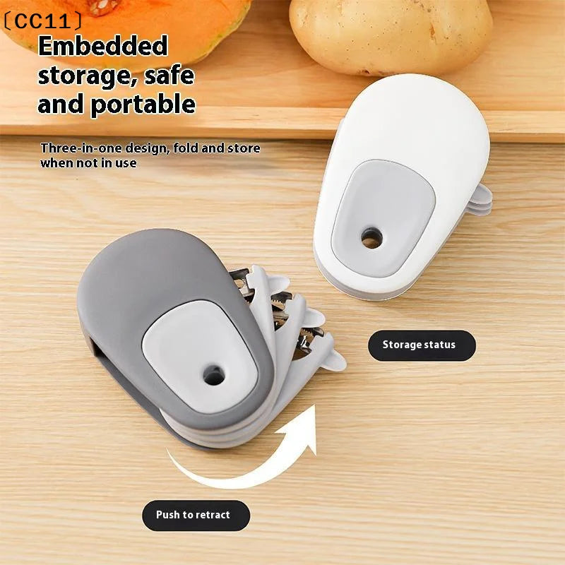 3-in-1 Portable Fruit & Vegetable Peeler | Kitchen Scraper Vegetable Peeler Qme