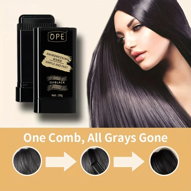 Quick Touch Hair & Beard Color Stick – Plant-Based Formula Hair Color Stick Qme