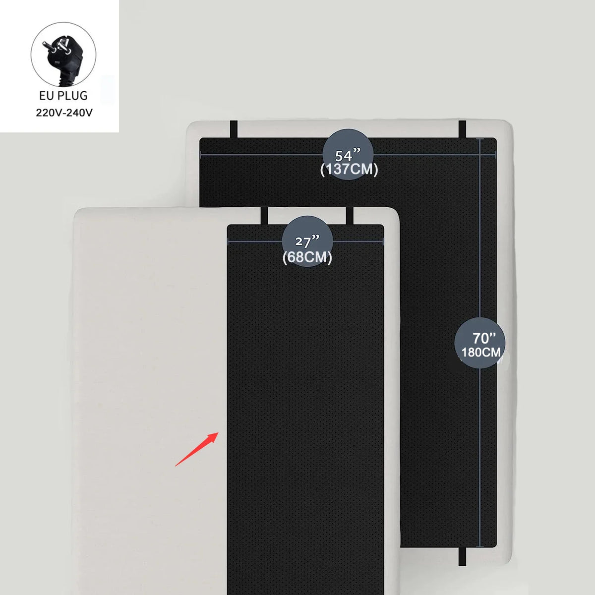 Grounding Mat for Bed – Twin Size Conductive Earthing Pad Earthing Grounding Mat Qst EU 68x180cm China Mainland