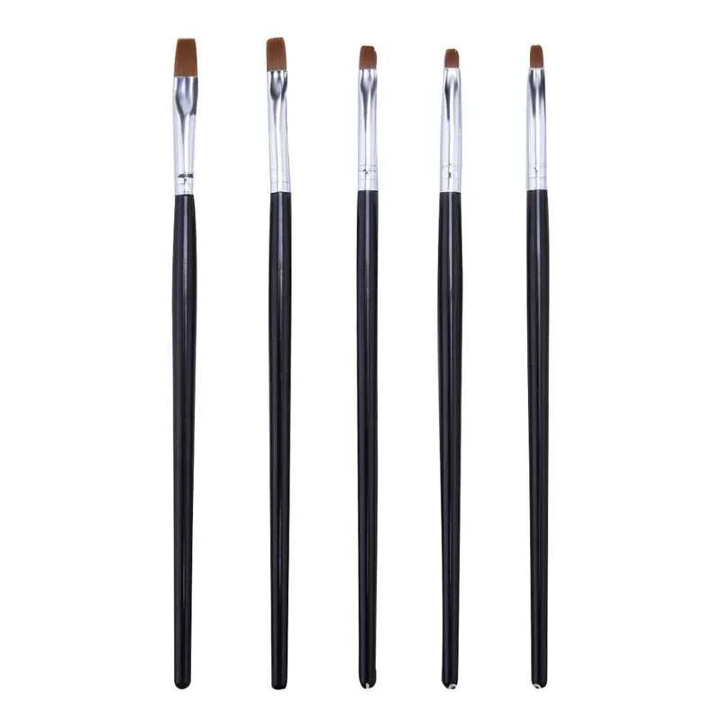 Dental Resin Brush Pens Silicone Composite Shaping Tools 5 Pcs Dental Resin Brush Set Qme