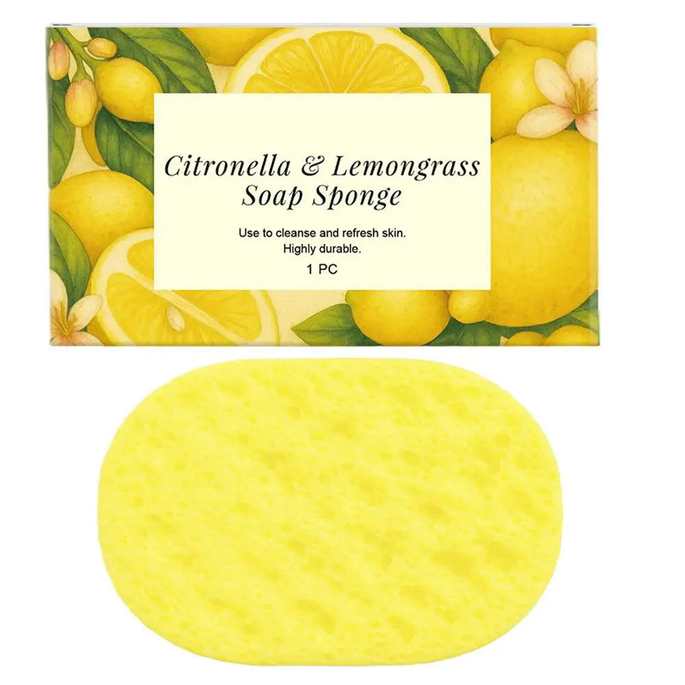 Reusable Soft Bath Sponge – Gentle Shower & Spa Cleansing Bath Sponge Qme Yellow