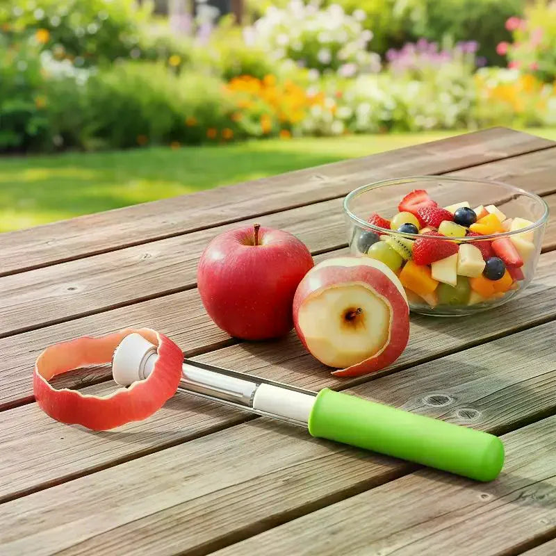 Stainless Steel Rust-Proof Fruit Peeler & Corer – Anti-Slip Fruit Peeler & Corer Qme