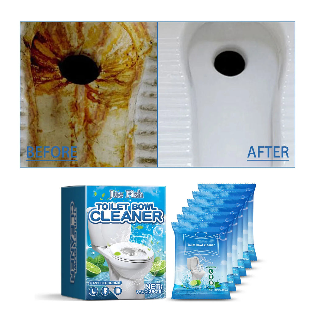 6-Pack Toilet Cleaning Tablets – Foam Descaler & Stain Remover Toilet Cleaner Tablets Qst