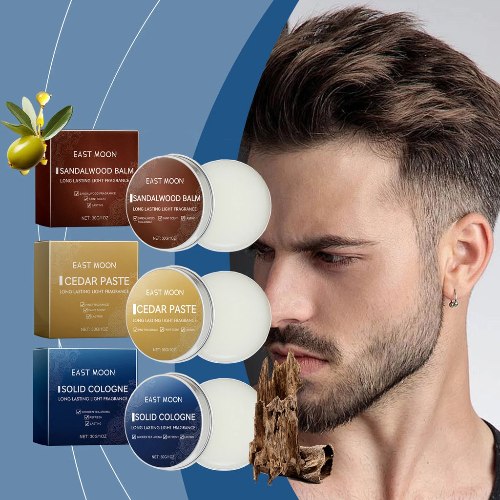 EAST MOON Solid Perfume Balm – Men's Long-Lasting Fragrance Solid Perfume Balm Qst