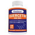 Quercetin 500mg Capsules – Antioxidant & Immune Support Quercetin Supplement Qst 120 count-1 bottle