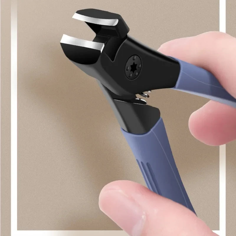 Large Anti-Splash Nail Clipper for Thick Nails – Stainless Steel Nail Clipper Qme