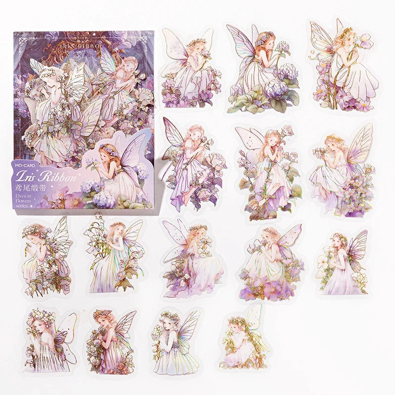 PET Elf Stickers – Aesthetic Scrapbooking & Journal Decor Craft Stickers Qme F