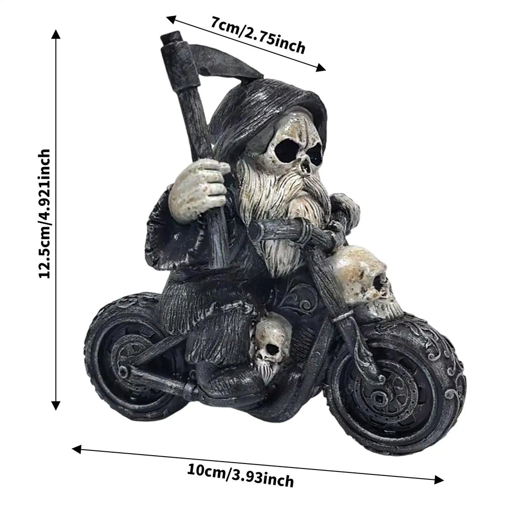 Halloween Grim Reaper Resin Statue Desk Figurine Decoration Decorative Figurine Qme
