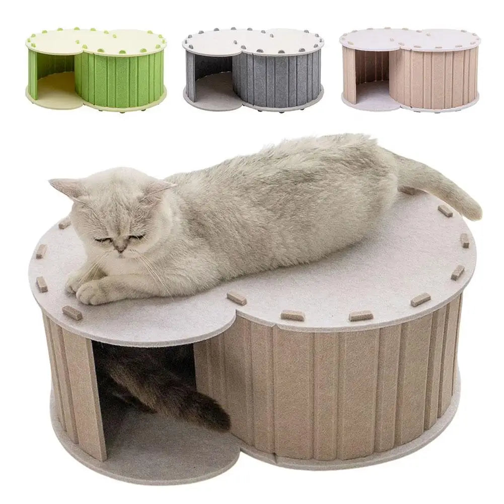 Cat Tunnel Toy House – Multifunctional Interactive Kitten Tunnel Cat Tunnel Toy Qme