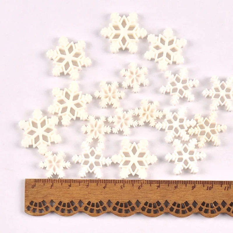 Christmas Snowflake Resin Flatback Embellishments – DIY Craft Lot Craft Embellishments Qme