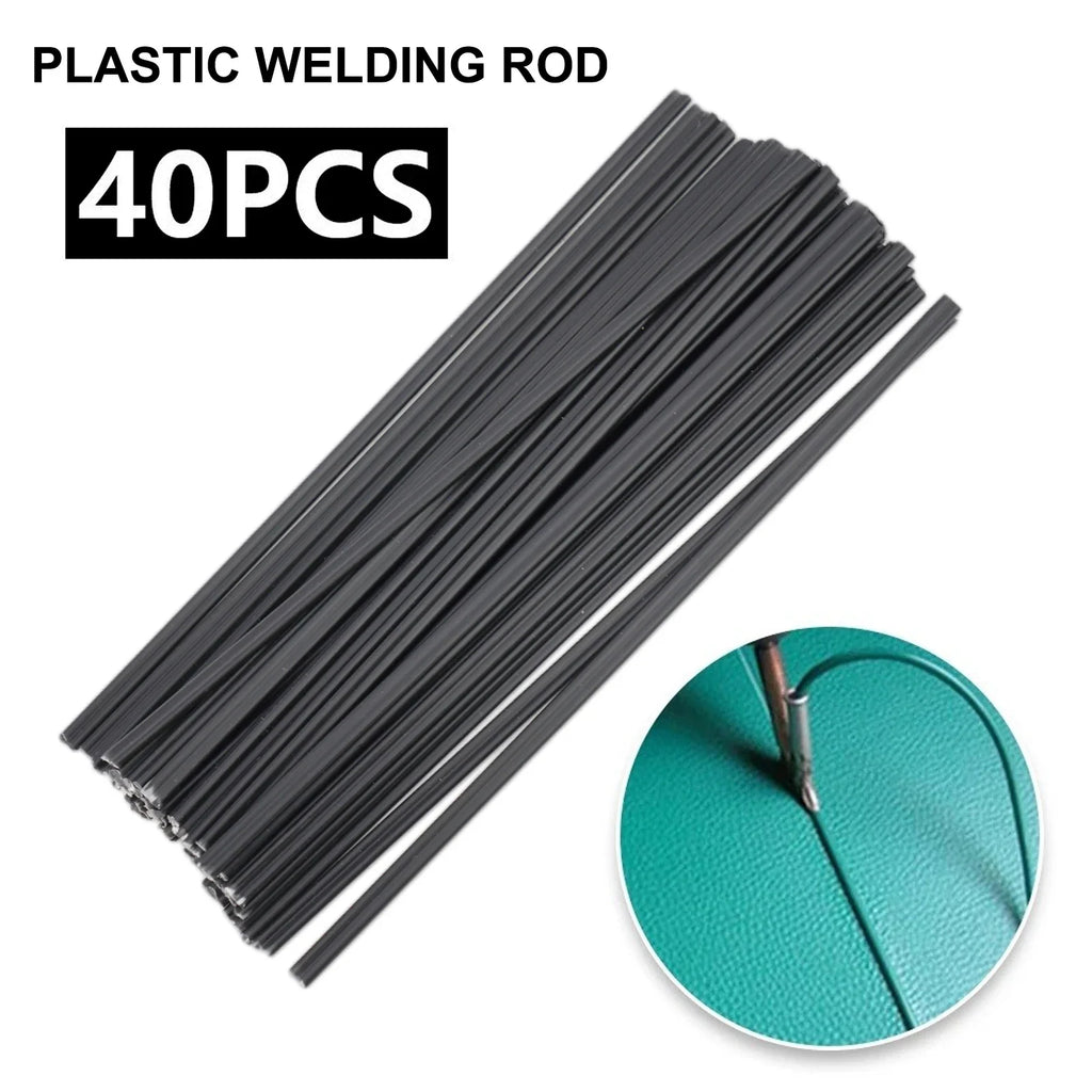 PP Black Plastic Welding Rods – Car Bumper Repair, 40 Pcs Plastic Welding Rods Qme Default Title