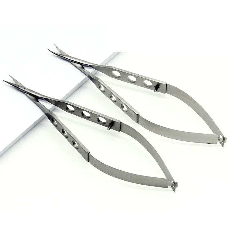 Micro Curved Blunt-Tip Scissors – Stainless Steel, 6 Colors Micro Precision Scissors Qme