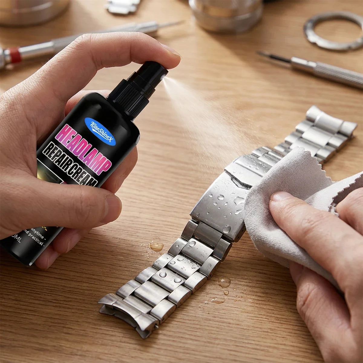 Universal Glass Scratch Remover Liquid – Screens, Lenses & Watches Glass Scratch Remover Qme