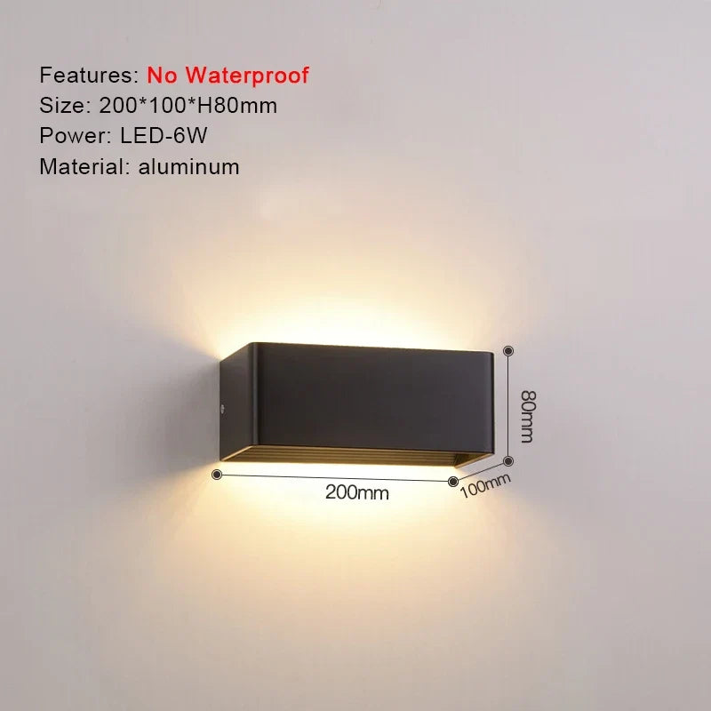 TRAZOS IP65 Waterproof Modern Outdoor Wall Light – 17 Colors Outdoor Wall Light Qme 1005 Warm White (2700-3500K)