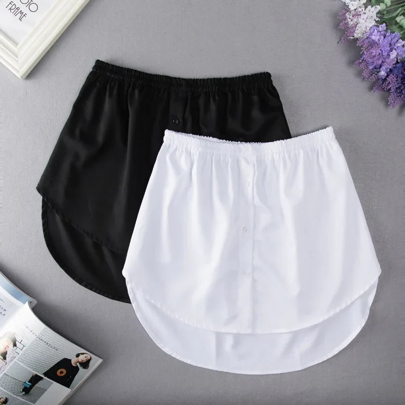 Women's Detachable Fake Shirt Hem Underskirt | S-5XL, 7 Colors Detachable Underskirt Qme