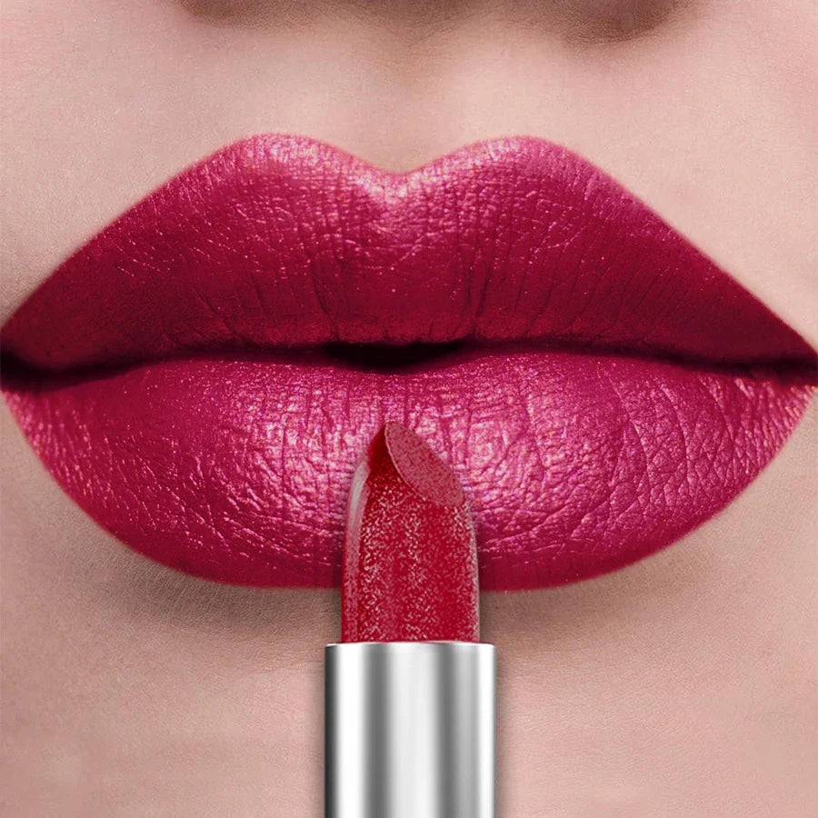21Colors Glitter Metallic Lipstick – Pearlescent Shiny Lip Metallic Lipstick Qme 110