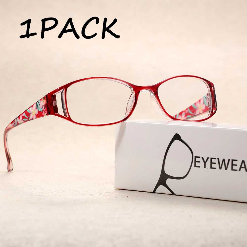 VOPHA Anti-Blue Light Reading Glasses Retro Rectangle +1.0–+3.0 Reading Glasses Qst