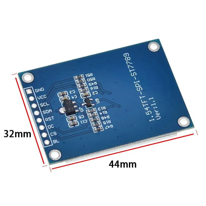 1.54" IPS TFT LCD Display Module 240x240 SPI ST7789 LCD Display Module Qme