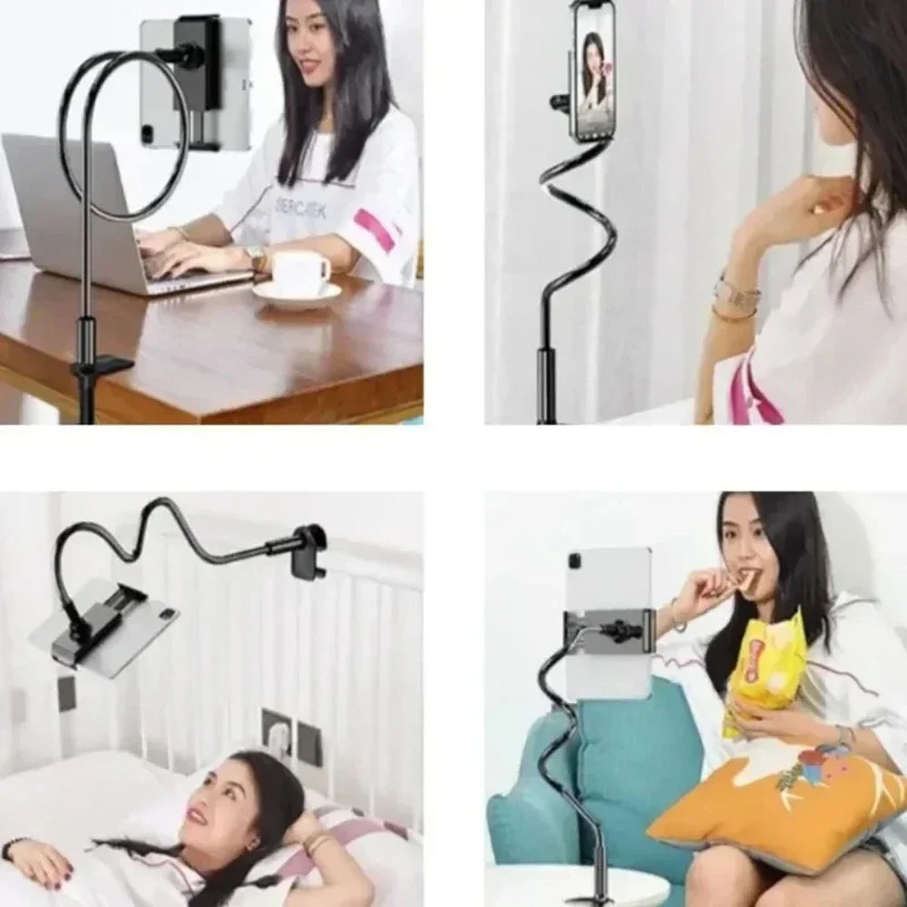Flexible Gooseneck Tablet & Phone Stand – Aluminum Alloy Holder Gooseneck Phone Stand Qme