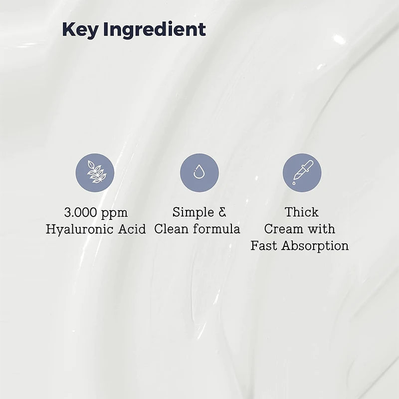 YURHERSU Hyaluronic Acid Face Cream – 48H Moisturizer 100ml Facial Moisturizer Cream Qst