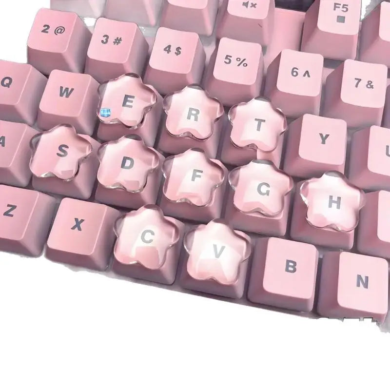 Large Letter Keyboard Stickers – Raised Crystal Pads, Nail Friendly Keyboard Accessories Qme