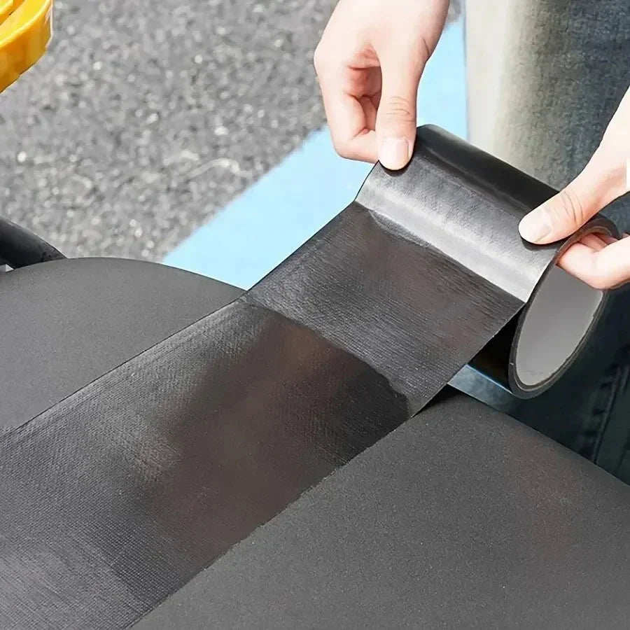 Black Cloth-Based Adhesive Repair Tape for Leather & Sofa Upholstery Repair Tape Qme