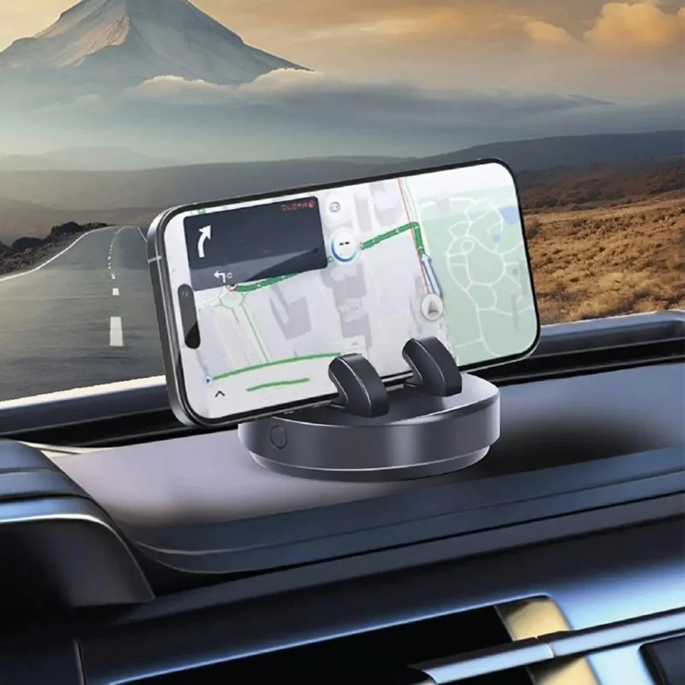 Qme Car Dashboard Phone Mount | 360° Rotation & Parking Card Car Phone Mount Qme