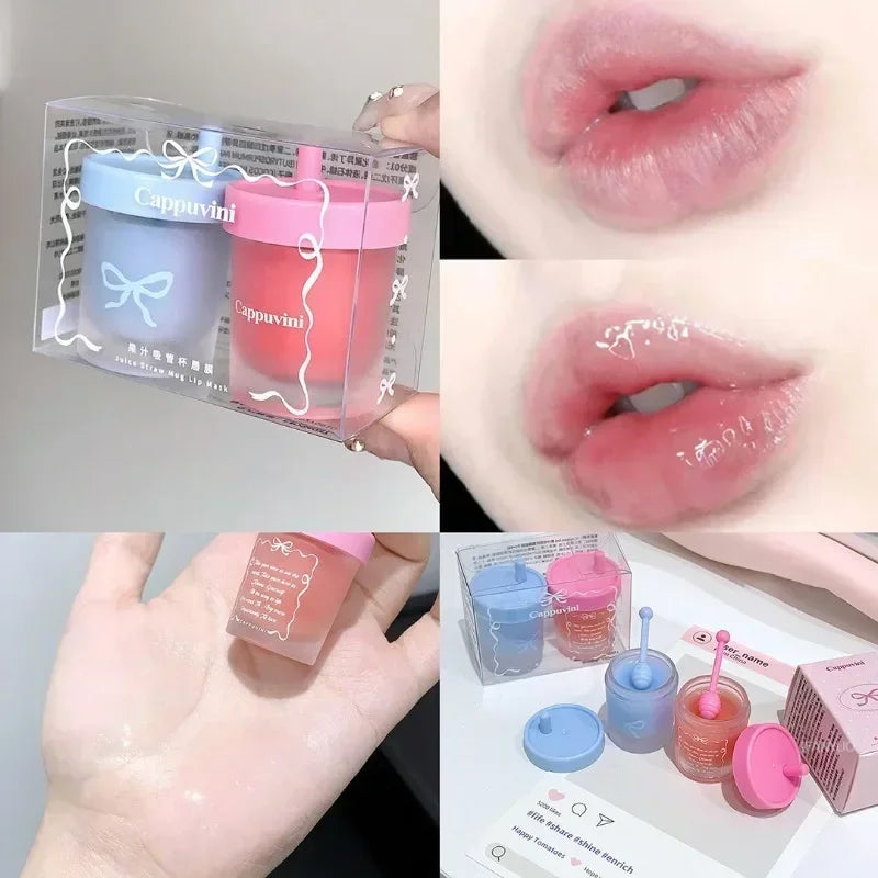 Blueberry Juice Solid Lip Mask – Moisturizing Nourishing Lip Balm Solid Lip Mask Qme