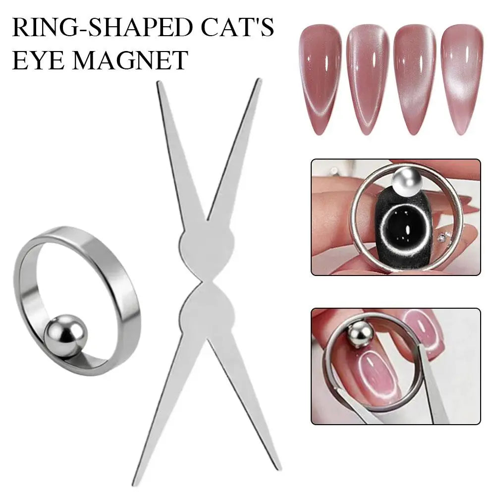 Cat Eye Nail Magnet Tool – DIY French Effect Nail Art Nail Art Magnet Tool Qme