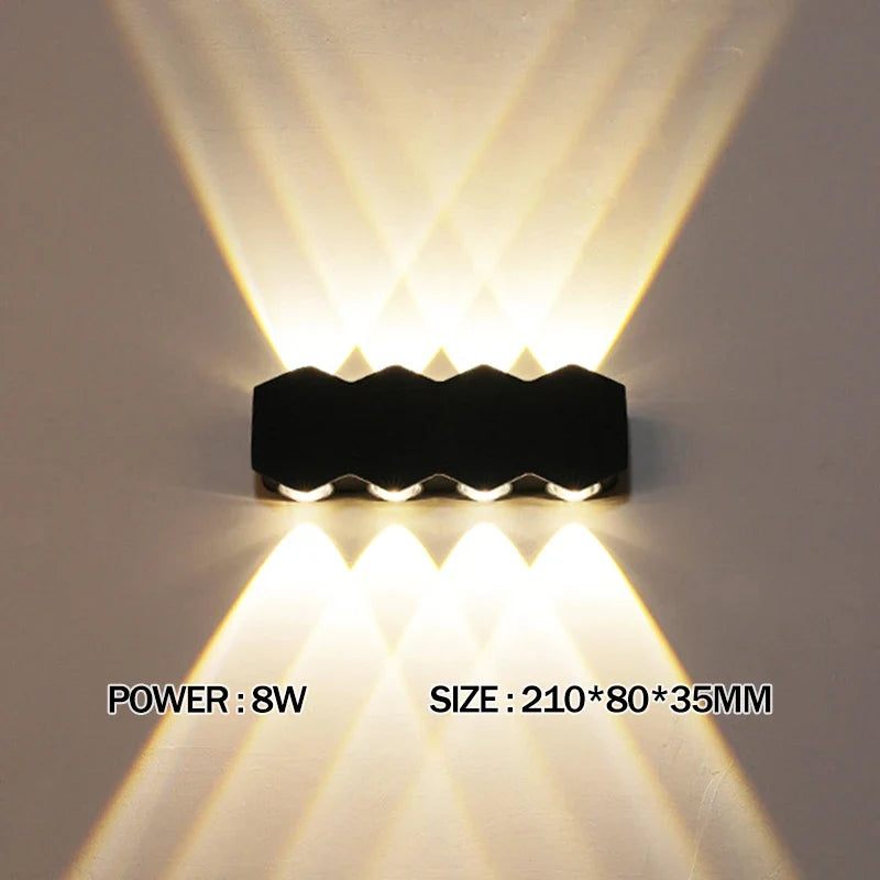 LED Wall Lamp Waterproof Indoor & Outdoor Sconce Light | Qme LED Wall Sconce Qme
