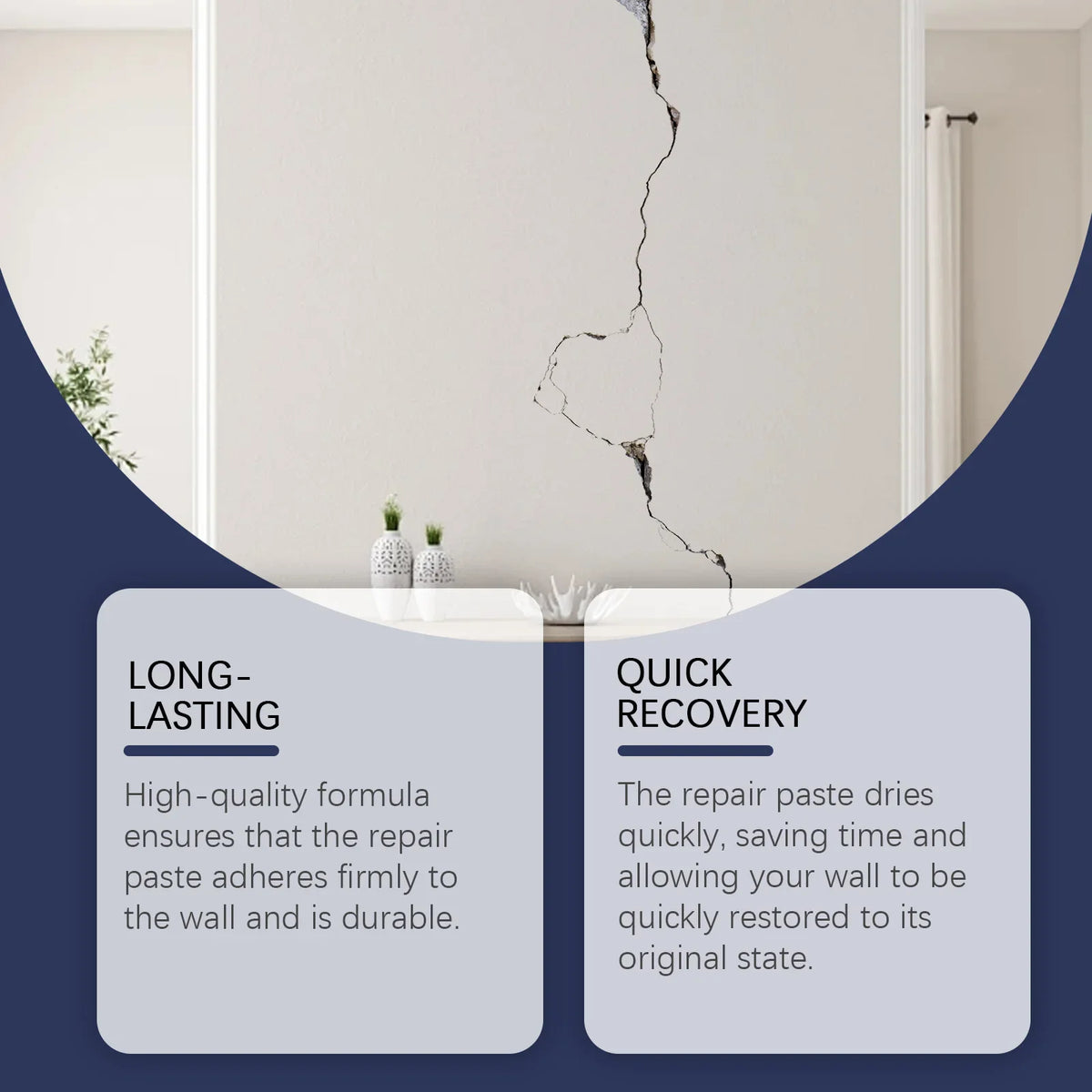 Wall Repair Paint – Crack Filler, Stain & Graffiti Cover Agent Wall Repair Compound Qme