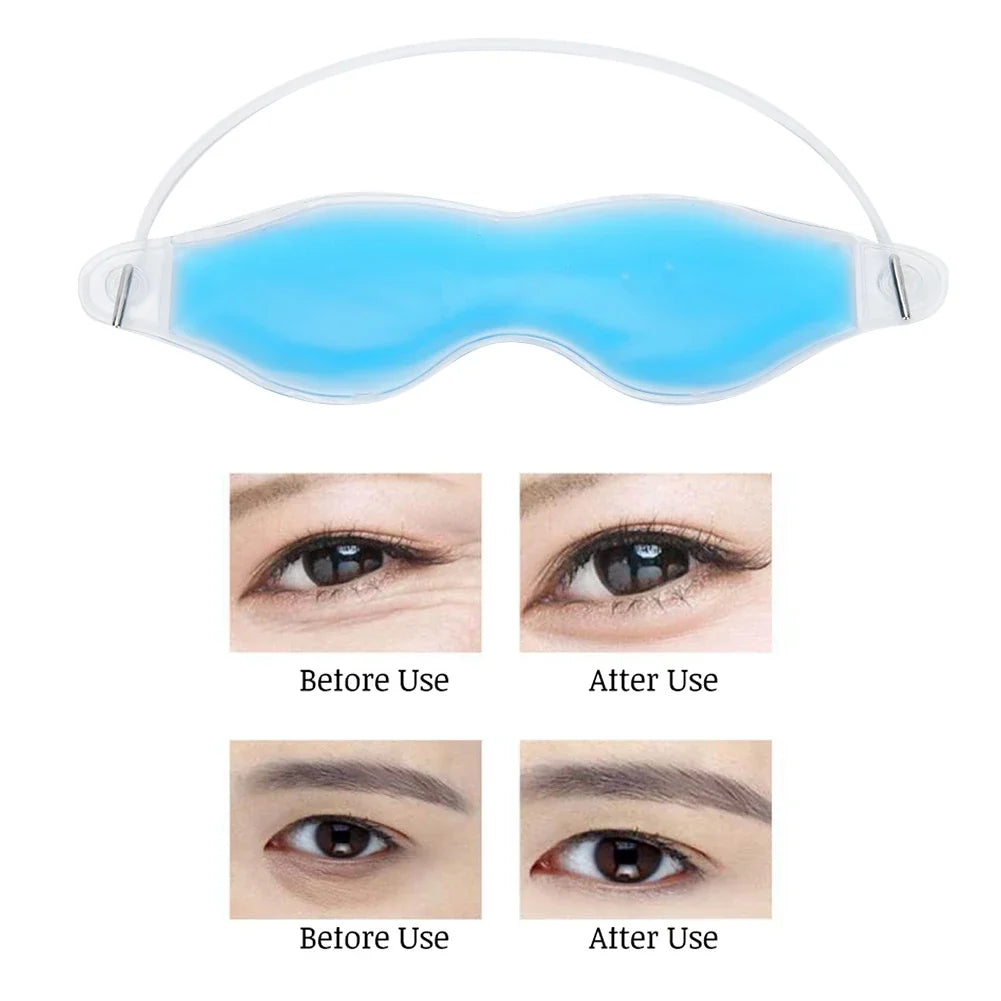 Reusable Cooling Gel Eye Mask – Blue | Refreshing Eye Care Cooling Gel Eye Mask Qme