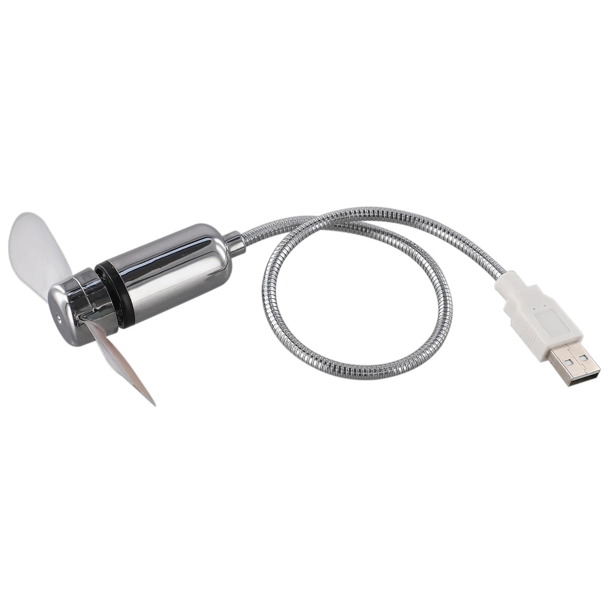 USB Desktop Fan with LED Clock & Temperature Display USB Desktop Fan Qme