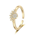 Star Moon Sun Ring Women – Elegant Engagement & Wedding Ring Fashion Ring Qme Sun resizable