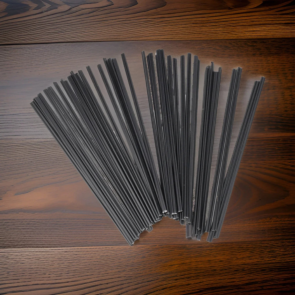 PP Black Plastic Welding Rods – Car Bumper Repair, 40 Pcs Plastic Welding Rods Qme
