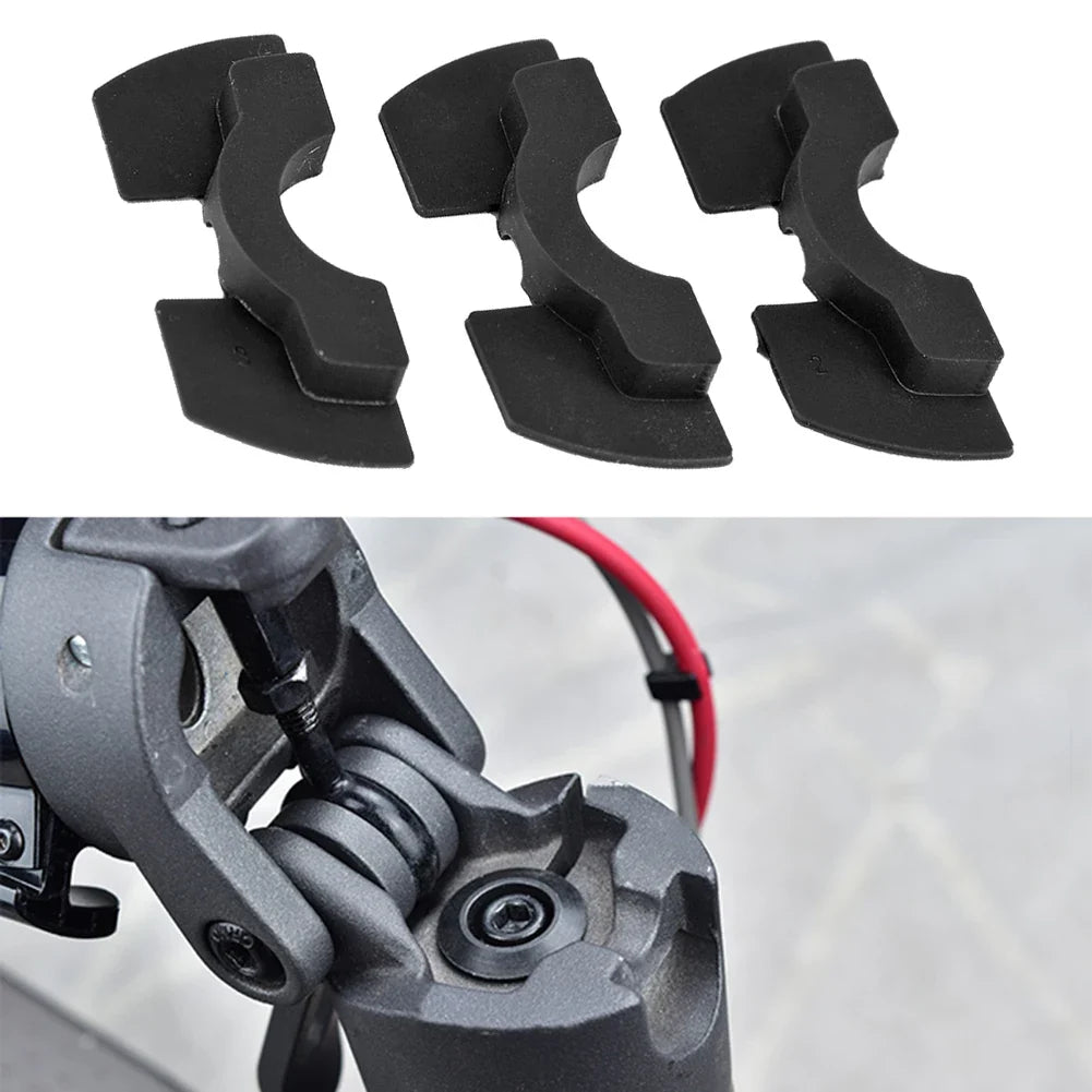 Electric Scooter Front Fork Rubber Vibration Damper Pads 3pcs Scooter Damper Pad Qme