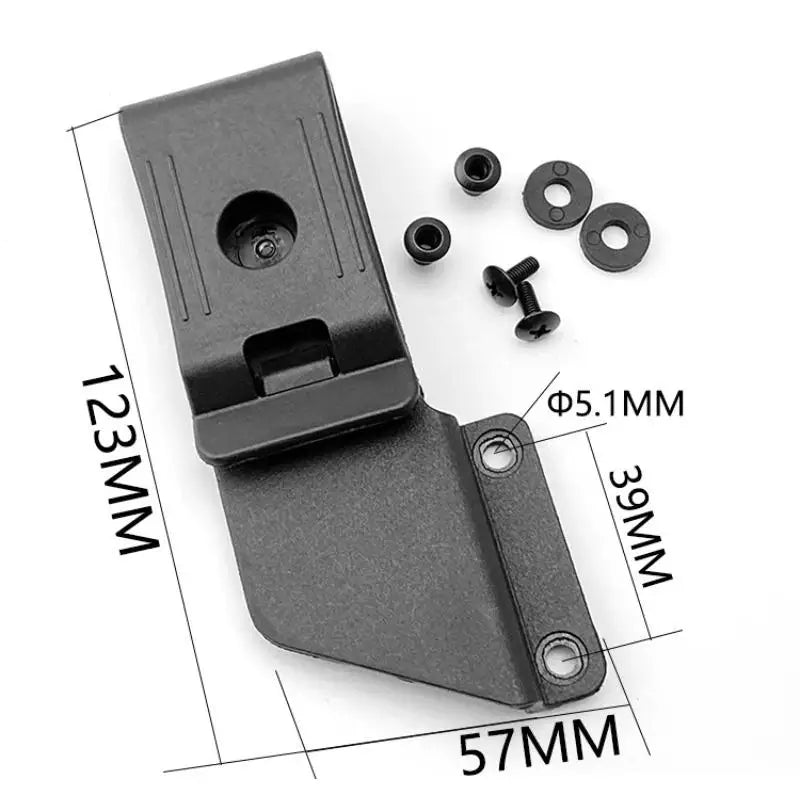 Rotatable KYDEX Sheath Waist Clip with Set Screws – Carry Accessory Sheath Waist Clip Qst
