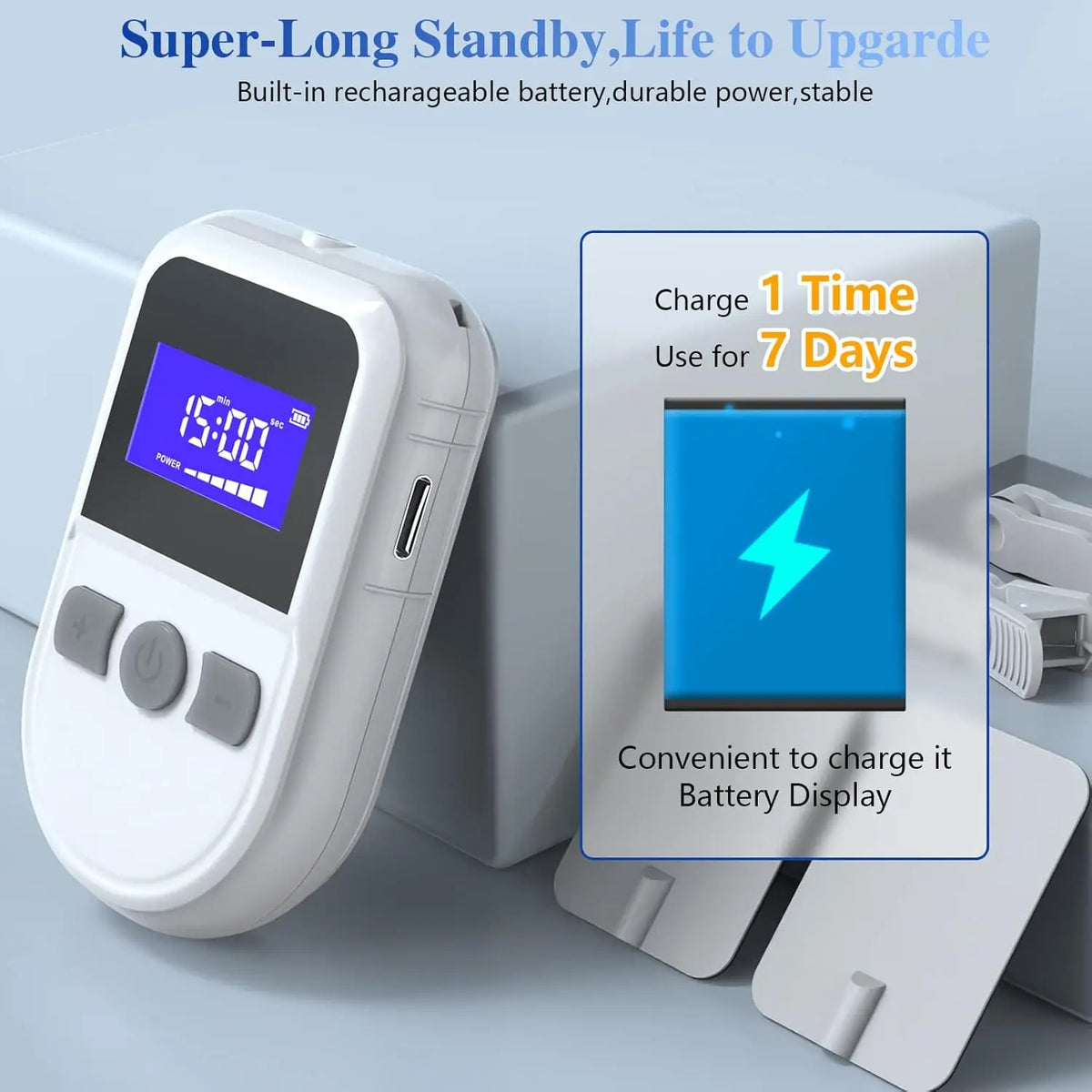 CES Sleep Aid Device – Ear Clip Microcurrent Neurostimulator CES Neurostimulator Device Qst