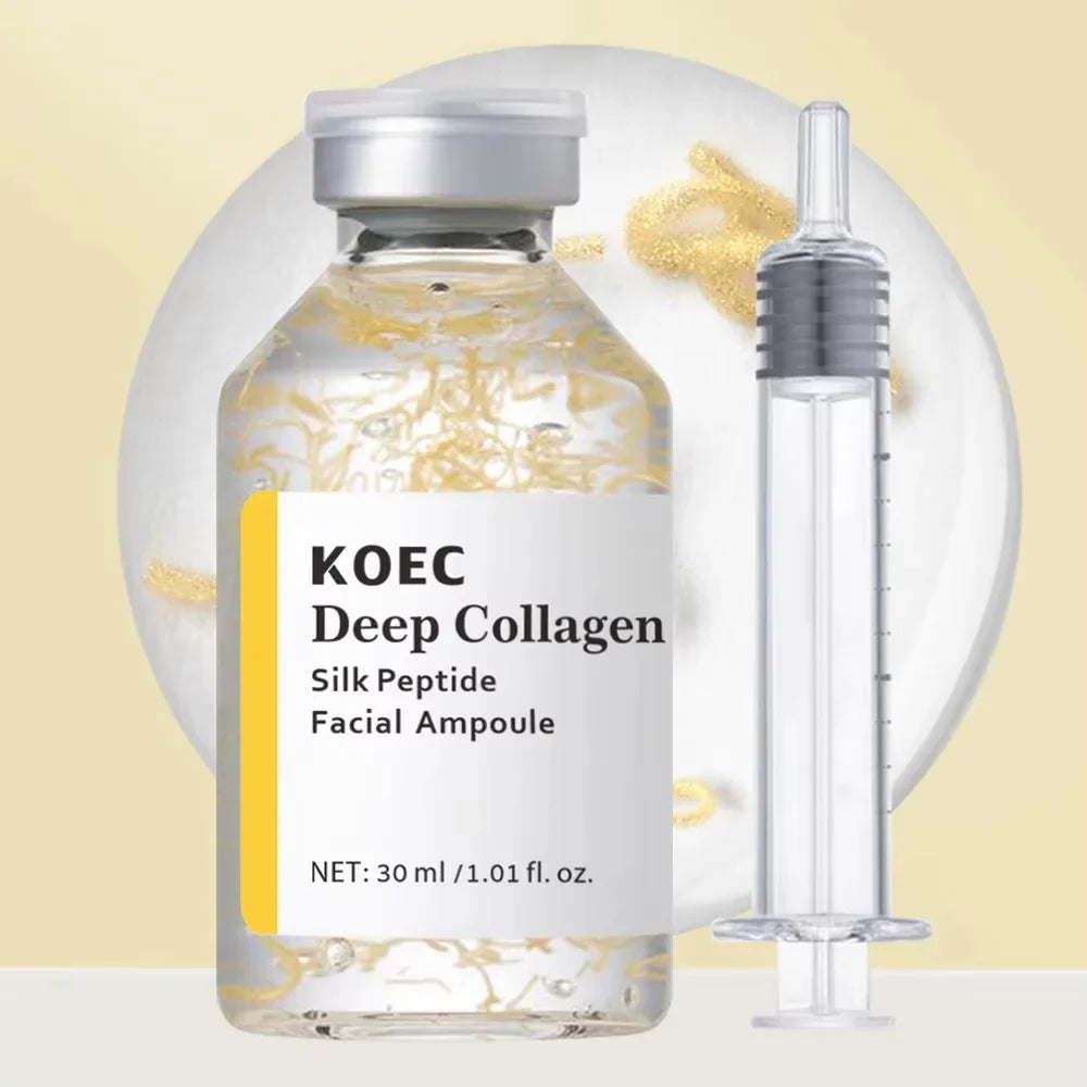 Korean Silk Collagen Peptide Essence Serum | Deep Hydration Collagen Essence Serum Qme