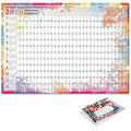 2026 Large Kawaii Wall Calendar To-Do List Planner – 7 Colors Wall Calendar Planner Qme Retro