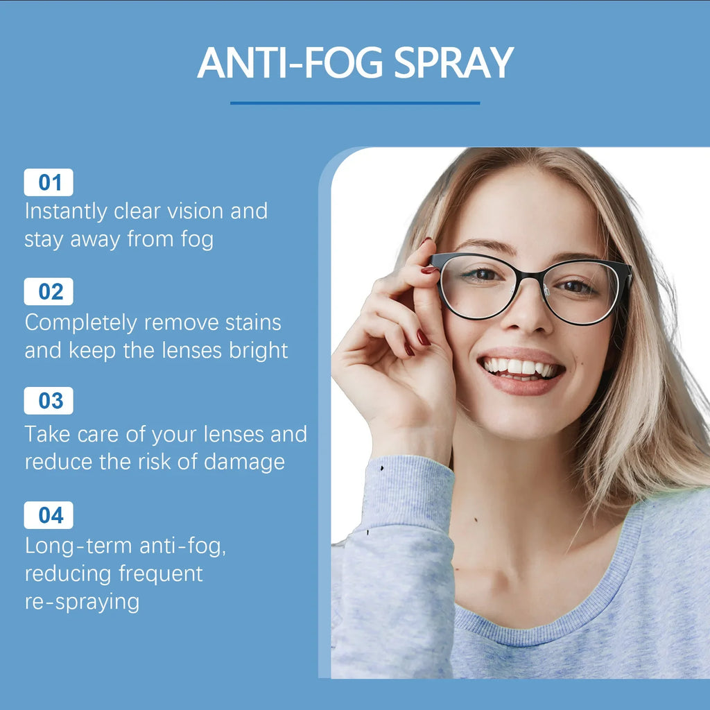 Portable Eyeglass Lens Cleaner Spray & Polish | 3 Scents Eyeglass Lens Cleaner Qme