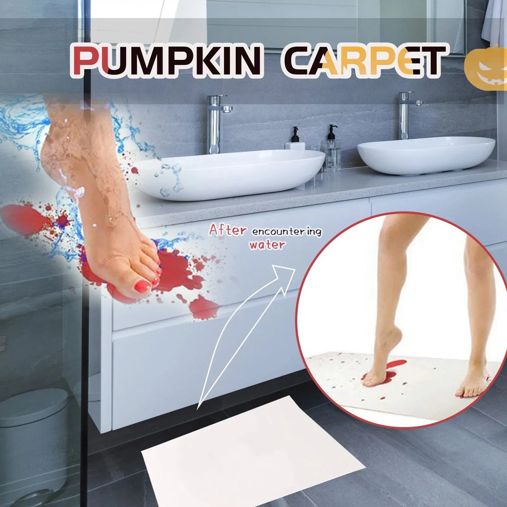 Color-Changing Bath Mat Turns Red When Wet | Novelty Gift Novelty Bath Mat Qme as show One Size