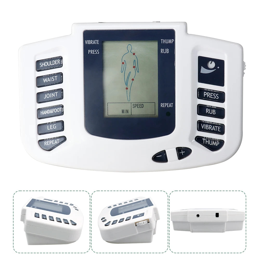 TENS EMS Dual Channel Muscle Stimulator – 8 Modes & 10 Levels TENS EMS Massager Qst