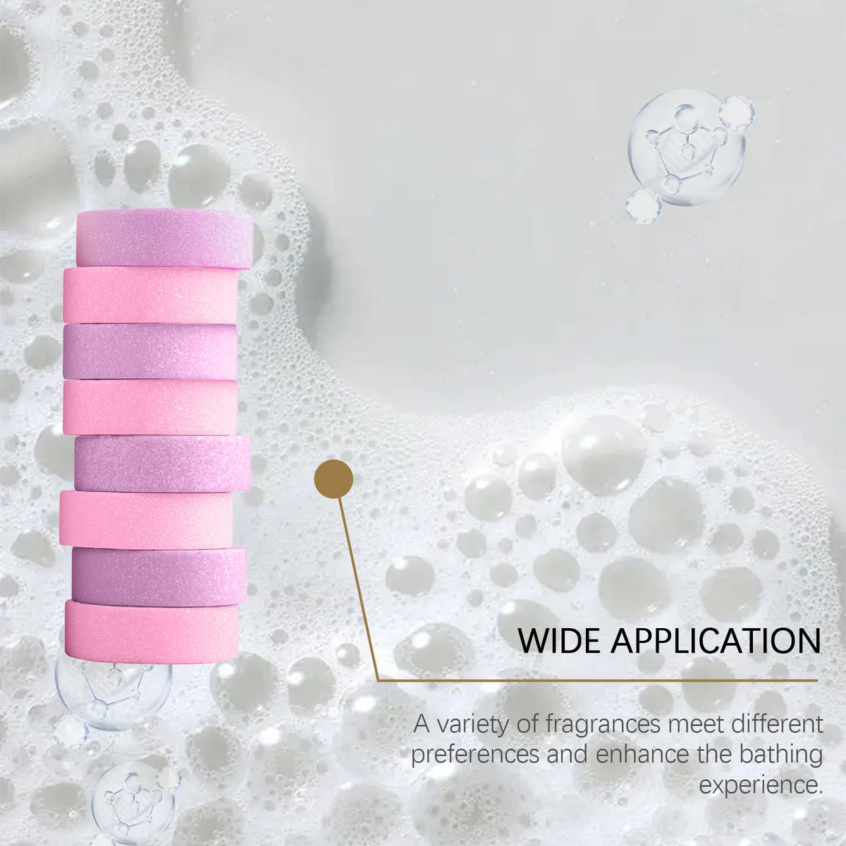 OceAura Rose & Lavender Shower Steamers – Aromatherapy Set Shower Steamer Set Qst
