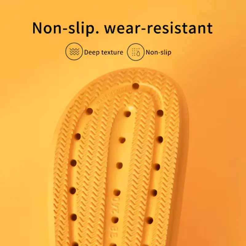 Thick Platform Couple Sandals – Flat Non-Slip Summer Slippers Platform Sandal Slippers Qme