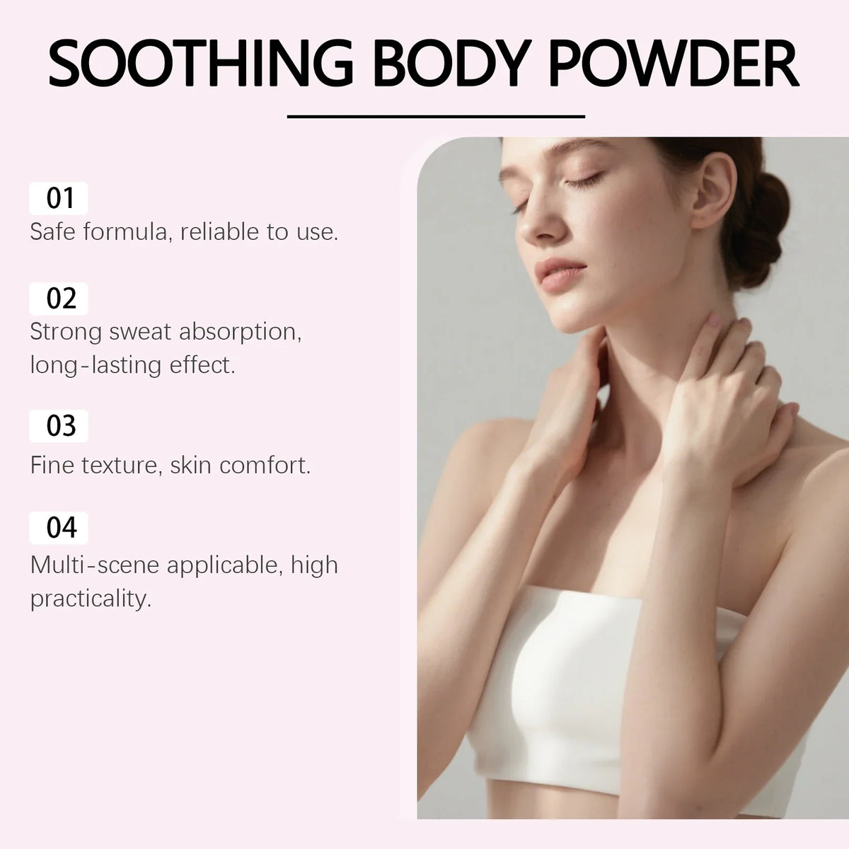 Talc-Free Body Powder – Sweat Wicking, Odor Resistant & Anti-Chafe Body Powder Qme